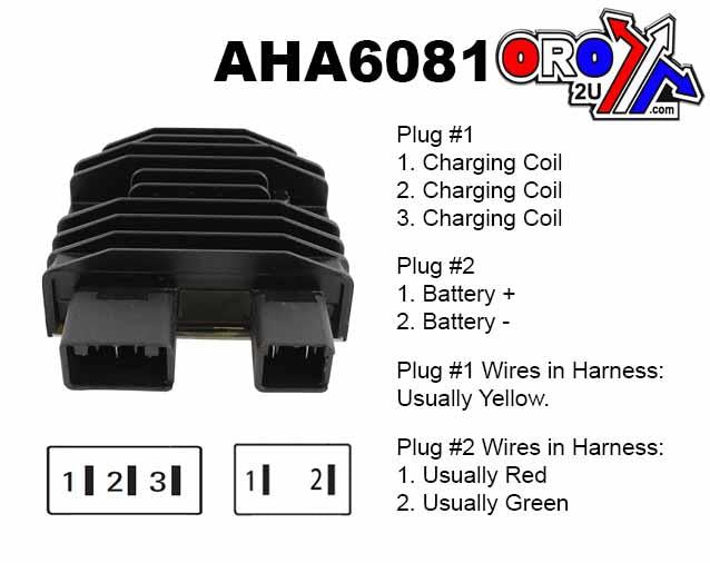 Arrowhead Electrical Regulator Honda Nsa Nc Cbr, Aha6081, 31600-kvz-631