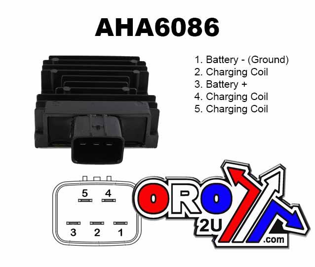 Arrowhead Electrical Regulator Honda TRX700XX ATV, Aha6086, 31600-hp6-a01