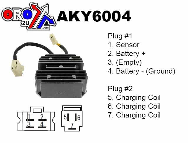Arrowhead Electrical Regulator Kymco Scooters, Arrowhead Aky6004 People S250, 31600-ldh1-e00
