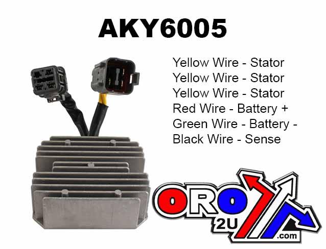 Arrowhead Electrical Regulator Kymco Mxu Uxv 500, Arrowhead Aky6005 ATV UTV, 31600-ldb5-e00