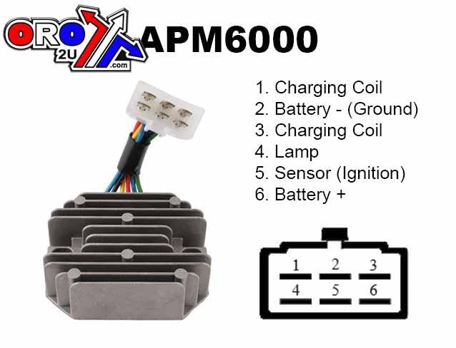 Arrowhead Electrical Voltage Regulator / Regulator, John Deere 8099-1153, Esp2328, Apm6000 Rs5101 15351-64600 M802471 185530 Rp20153710 Mia881277 Ch15589 UTV