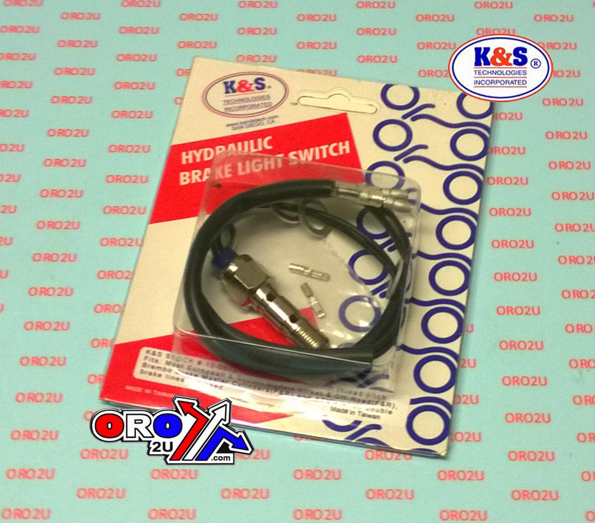 K&S Technologies Switch Brake M10x1.00mm, Hydraulic Double Bleed, KS12-0013