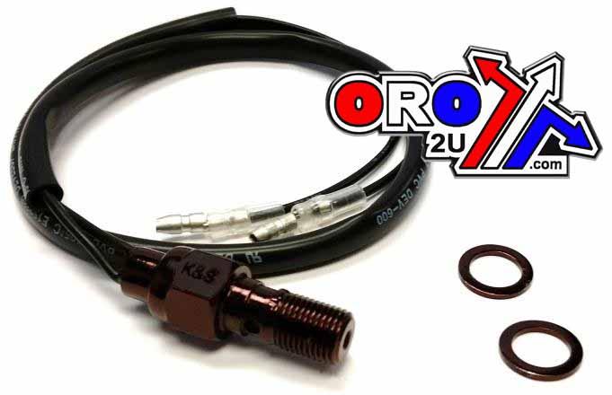 K&S Technologies Switch Brake Hyd. 3/8 X 24, K&s 12-0020b Black