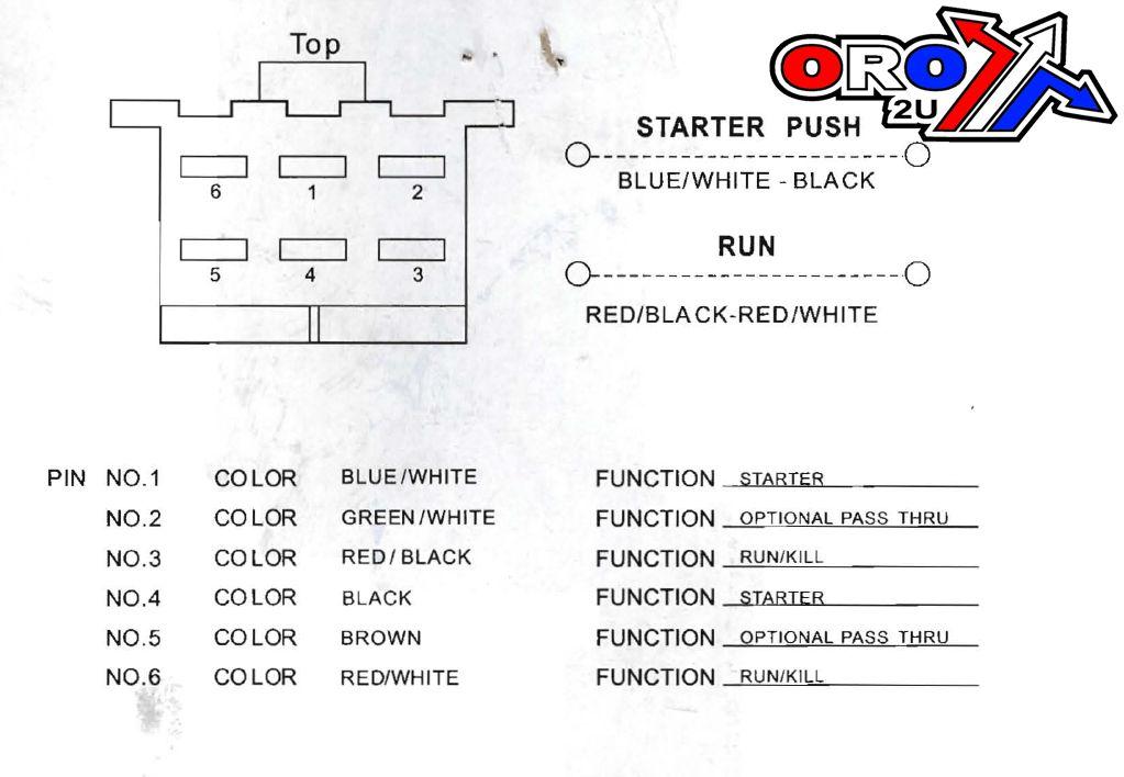 K&S Technologies Switch Starter / Kill Rh Yam, Switch 4c8-83975-00-00 Yzfr1, KS12-0203