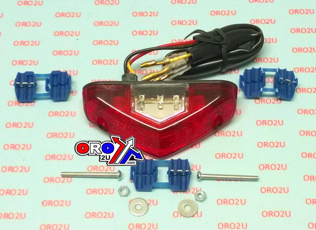 Rijomotor Led Rear Light Red Lens Tt 121411366