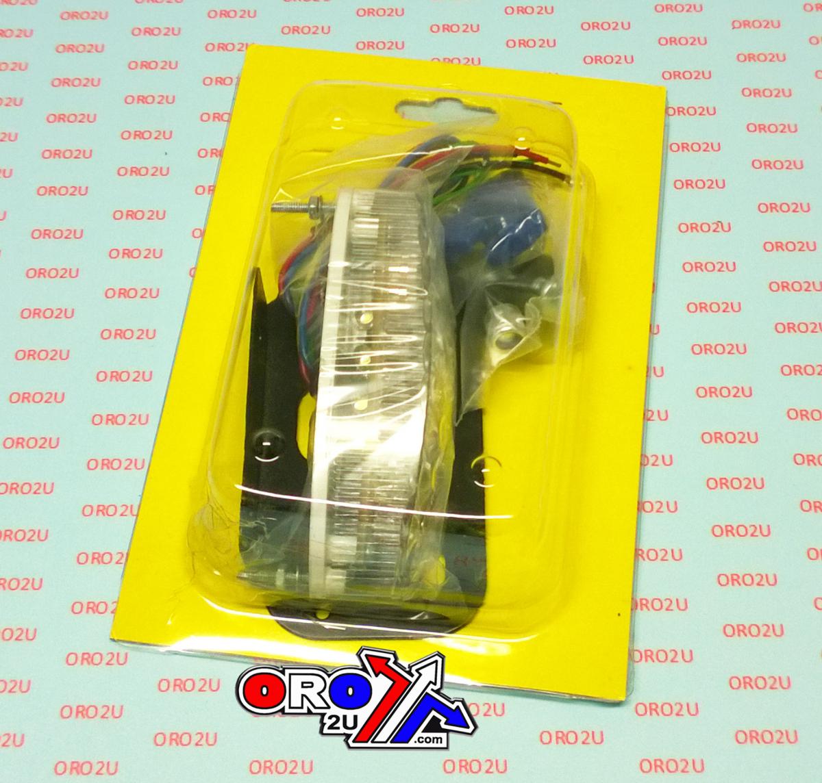 Rijomotor Led Rear Light with Blinkers, Inc. Number Plate Bracket, 121411369