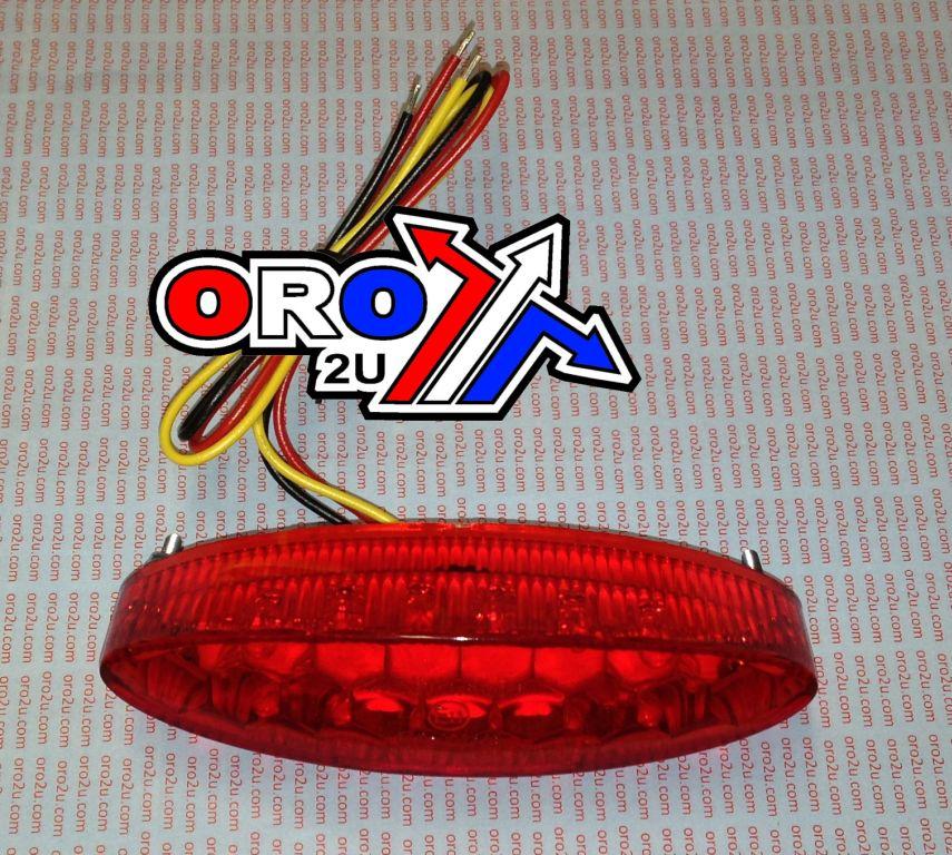 Rijomotor Led Rear Oval Light Red Lens 121409155