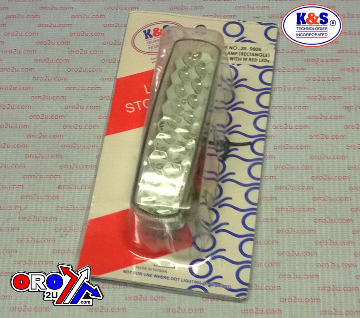 K&S Technologies Stop & Tail Light 19/5 Led K&s 25-9805
