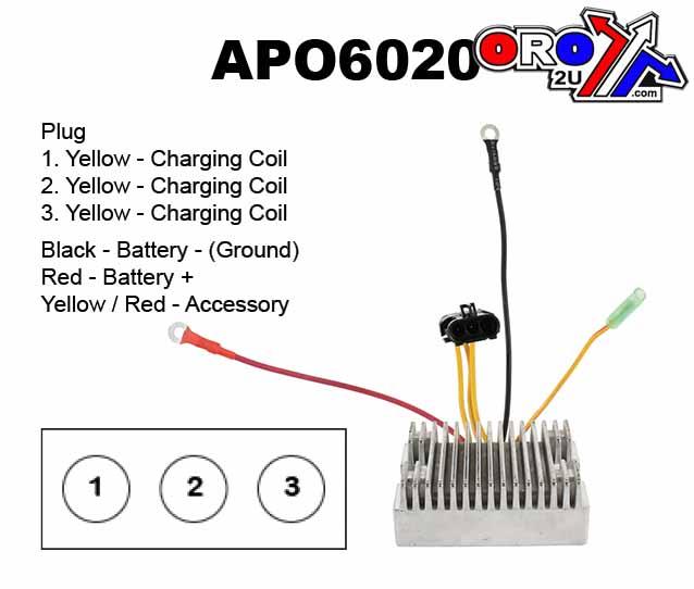 Arrowhead Electrical Regulator Polaris 4011182, Apo6020 Hawkeye Sportsman