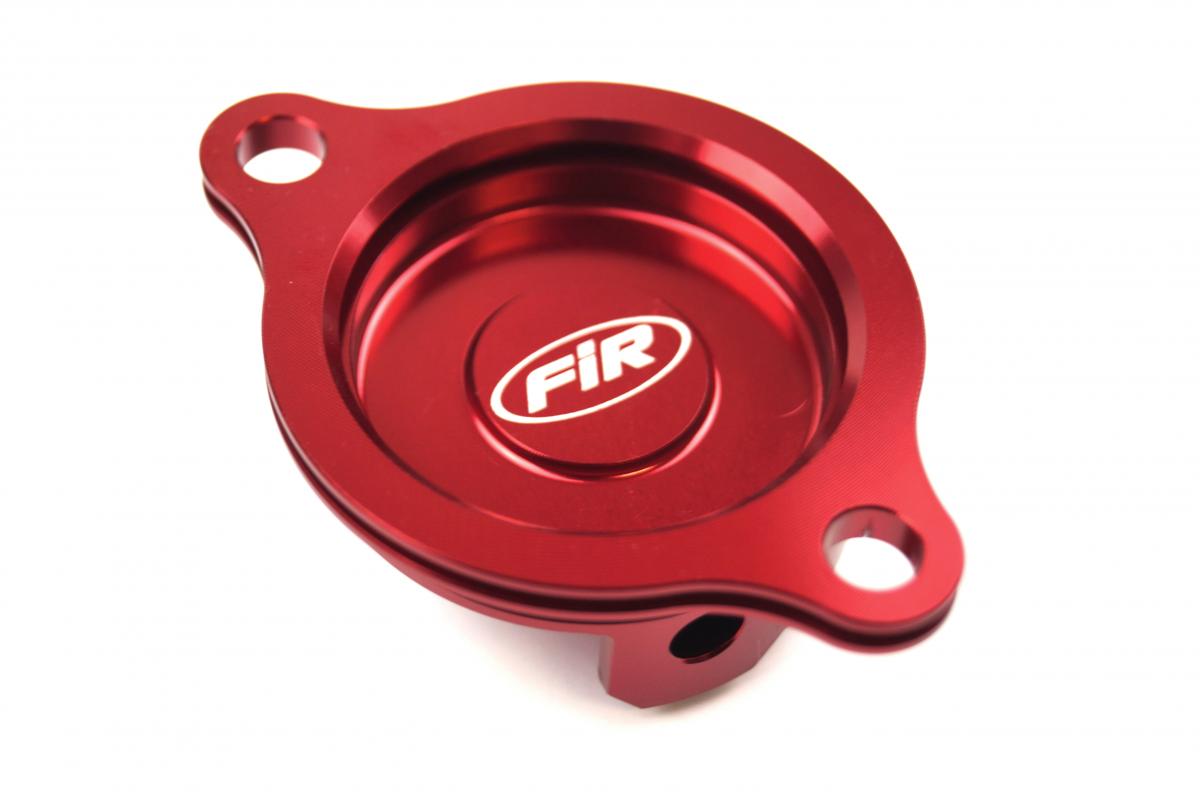 FIR Oil Filter Cover Red Alloy CRF, CRF250R 2010-2017, Ofc-101