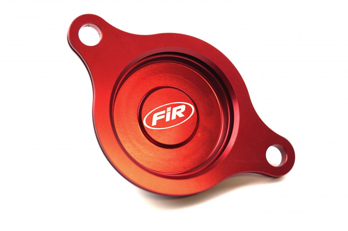 FIR Oil Filter Cover Red Alloy CRF, Honda CRF450R 2009-2016 Ofc-102