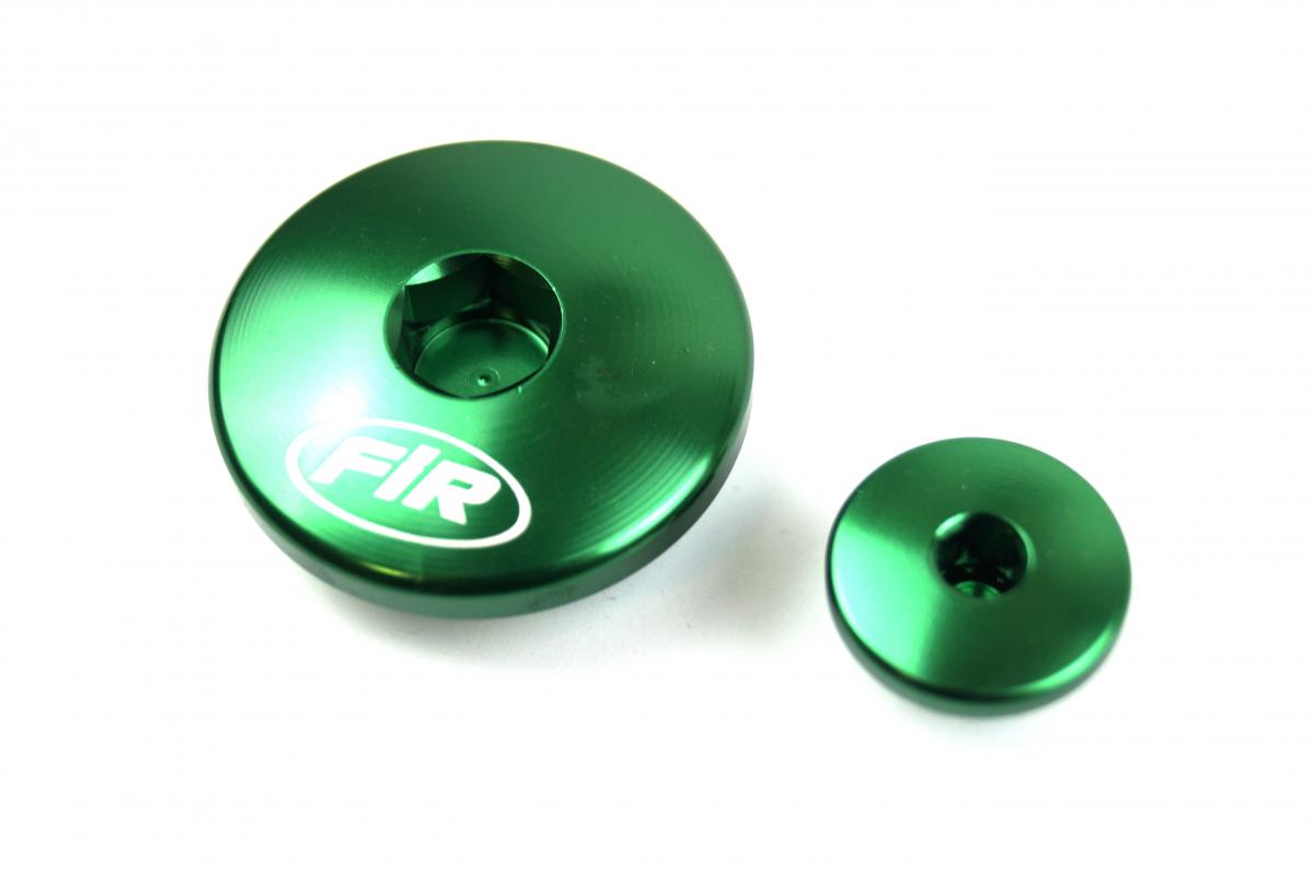 FIR Engine Plug Kit Green Alloy KX, Kawasaki KXF 250 & 450 KLX 450 Enp-09