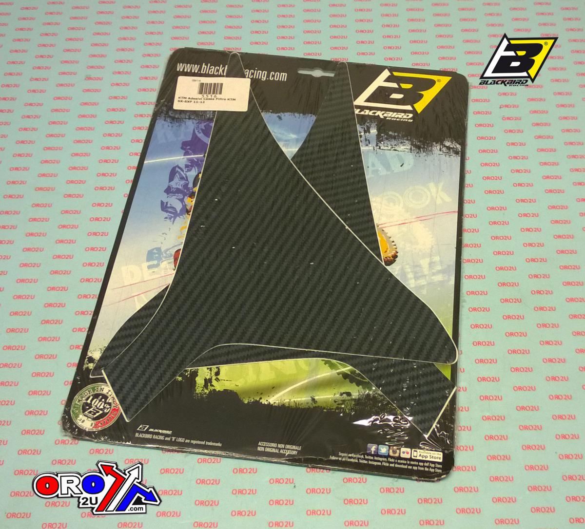 Blackbird Graphics Air Box Decal 11-12 SX/SXF KTM, Carbon Look Blackbird 5516