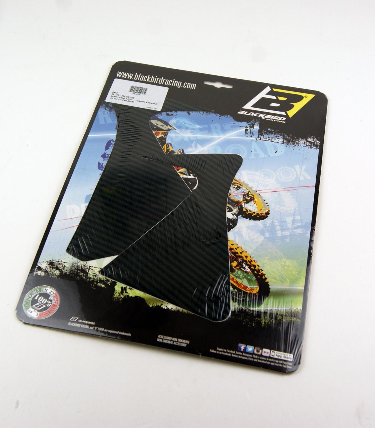 Blackbird Graphics Air Box Decal 03-08 KX125 250, Blackbird 5403 Carbon Look, Bb5403