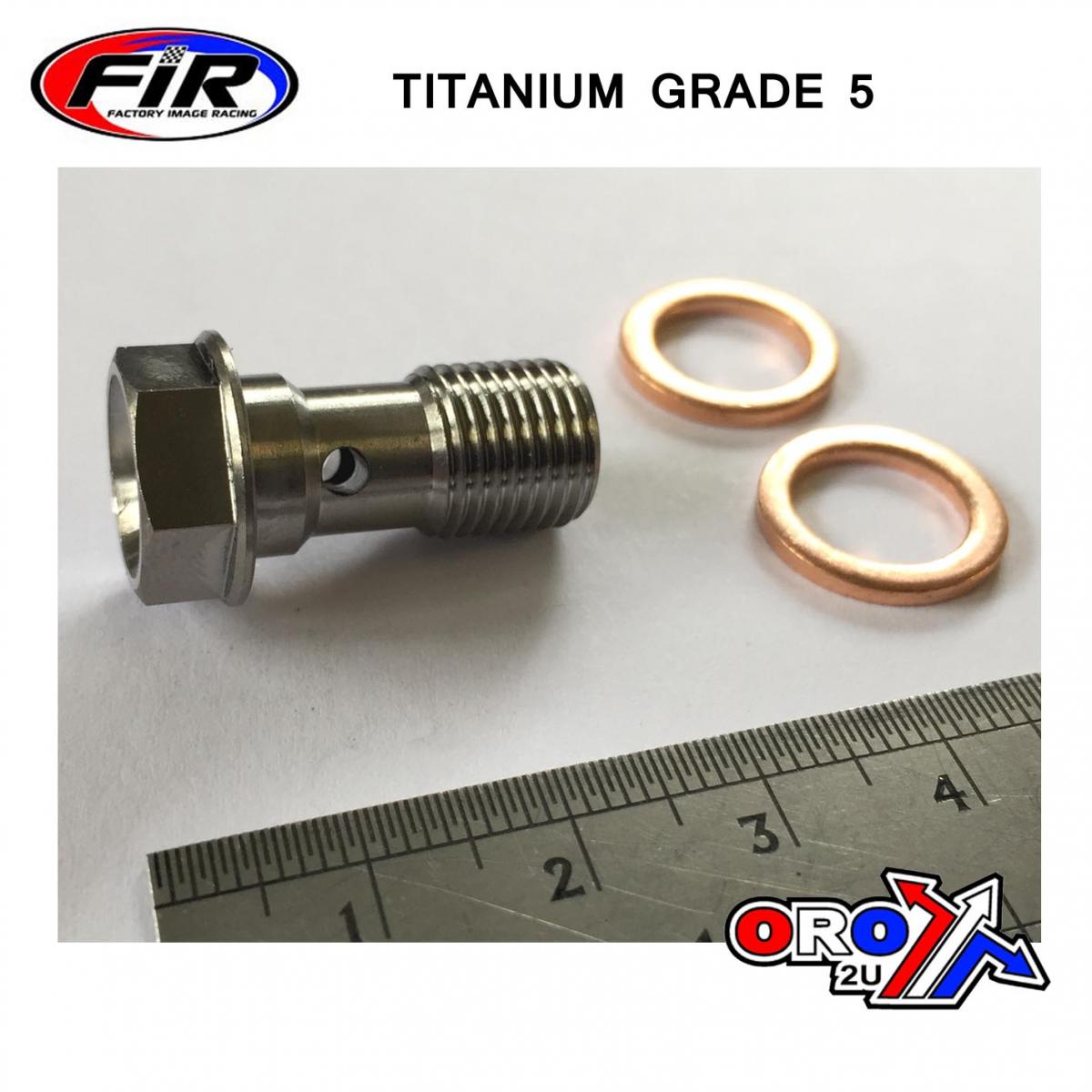 FIR Banjo Pro Bolt 10x1.25mm, Titanium Grade 5 / Each