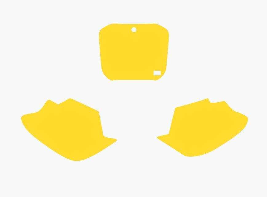 Blackbird Graphics Tm 125/250 1999-2003 Pre Cut, Blackbird 3805/40 Yellow, Number Board Backgrounds