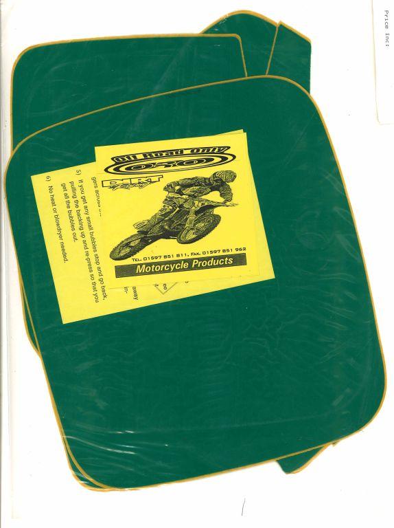 Blackbird Graphics N05-132 YZ 125/250 91, Backgrounds Green