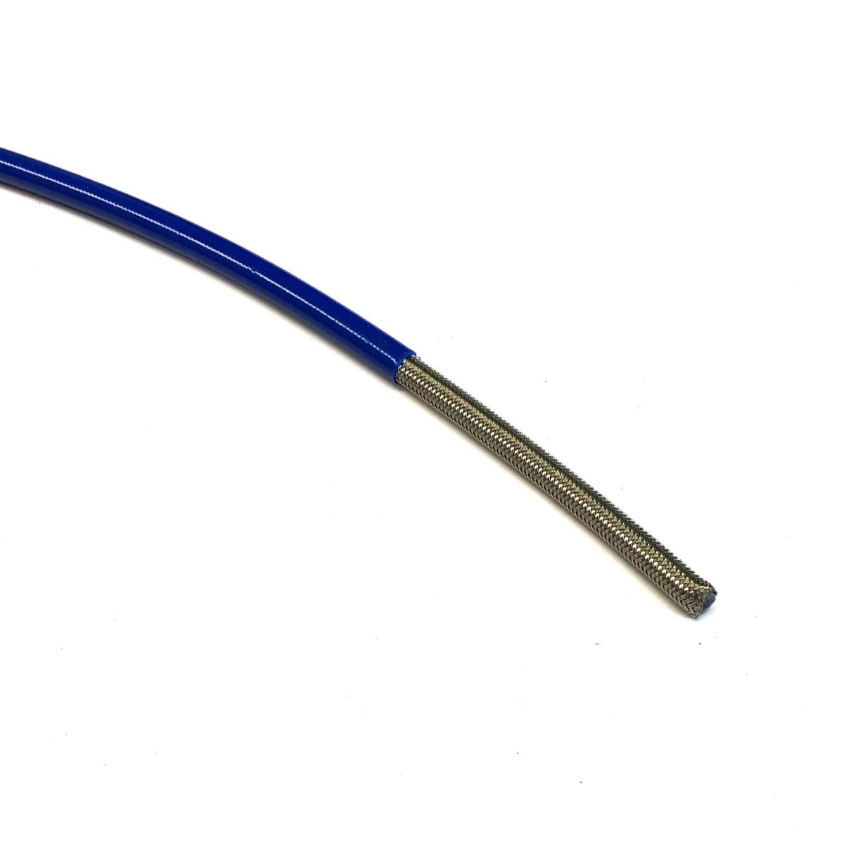 Tag-z Light Blue Hose 5 Meter 600-03, Stainless Steel Braided Hose, 600-03eb / Ptfe / Pvc Covered, Buildaline