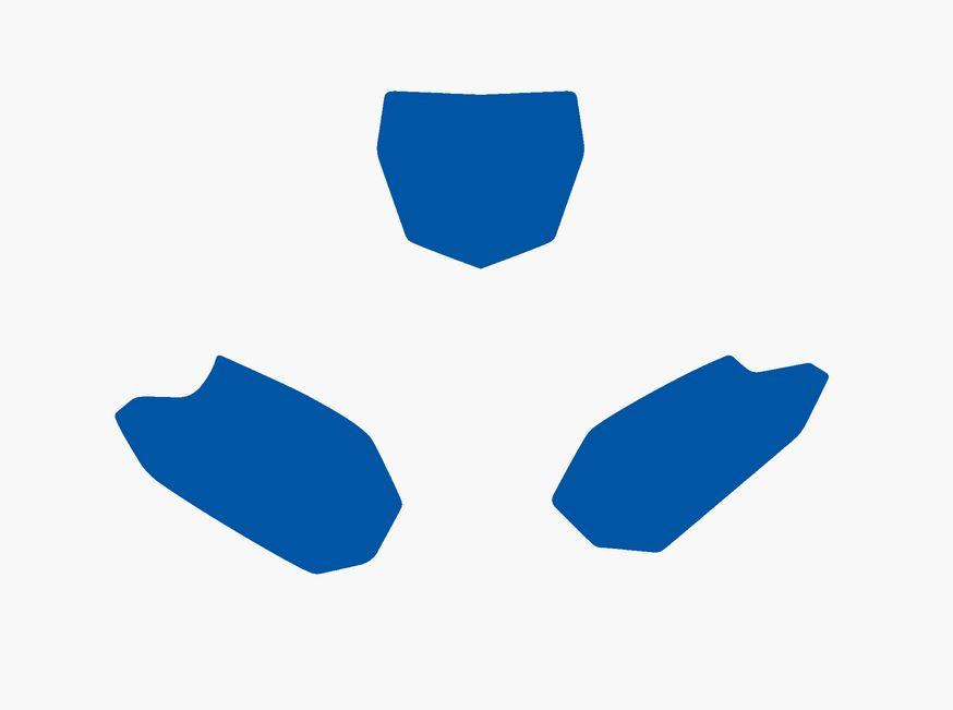 Blackbird Graphics 10-13 YZF450 Backgrounds Blue, Blackbird 3220/70