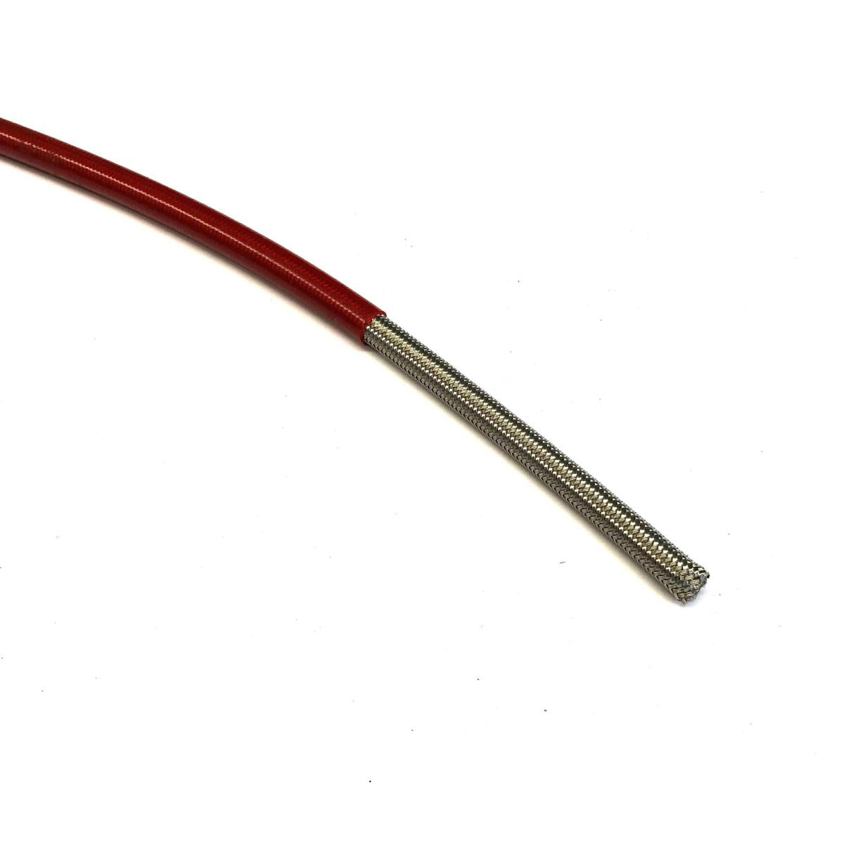 Goodridge Honda Red Hose 1 Meter 600-03, Stainless Steel Braided Hose, 600-03rd / Ptfe / Pvc Covered, Buildaline