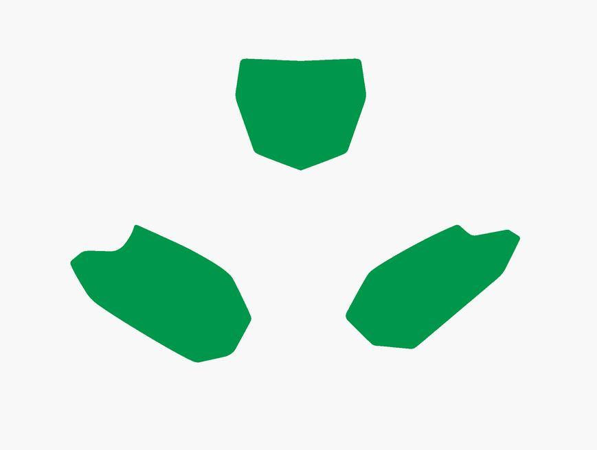 Blackbird Graphics 10-13 YZF450 Backgrounds Green, Blackbird 3220/30