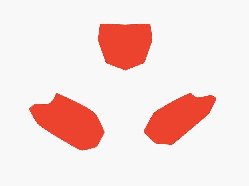 Blackbird Graphics 10-13 YZF450 Backgrounds Red, Blackbird 3220/60