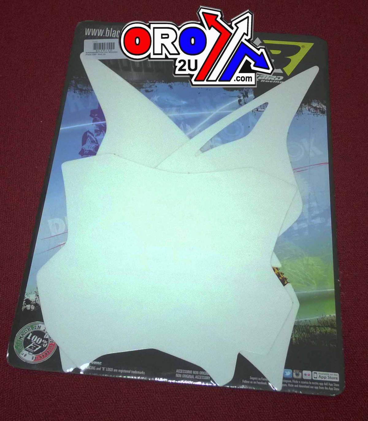 Blackbird Graphics 16-18 KX450F Backgrounds, White Blackbird 3419/10