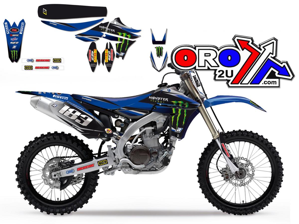 Blackbird Graphics 10-13 YZF450 Monster Energy, Blackbird Full Team Kit 8240r3