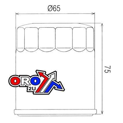 HiFlo Filters Oil Filter Hiflo HF156 Duke, KTM 58338045100 Can Type