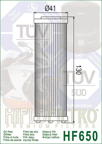 HiFlo Filters Oil Filter Hiflo HF650, HF158 / HF658 / KTM 450 505 SX