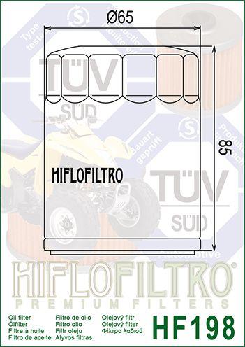 HiFlo Filters Oil Filter Hiflo HF198