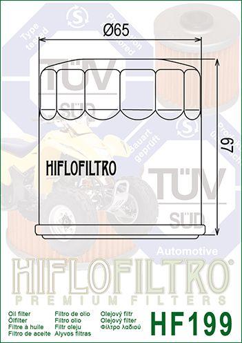 HiFlo Filters Oil Filter Hiflo HF199
