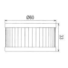 MTX Parts Oil Filter 16510-37440 HF137