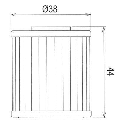 MTX Parts Oil Filter 52010-0001 HF207