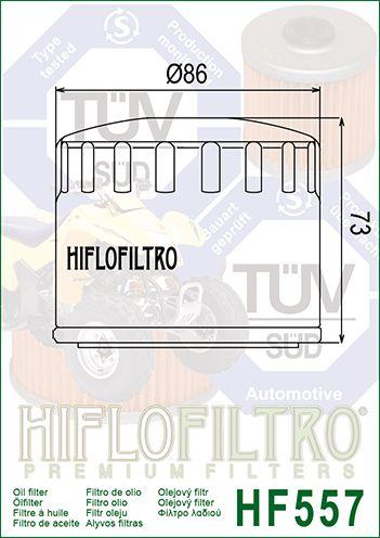 HiFlo Filters Oil Filter Hiflo HF557 Can