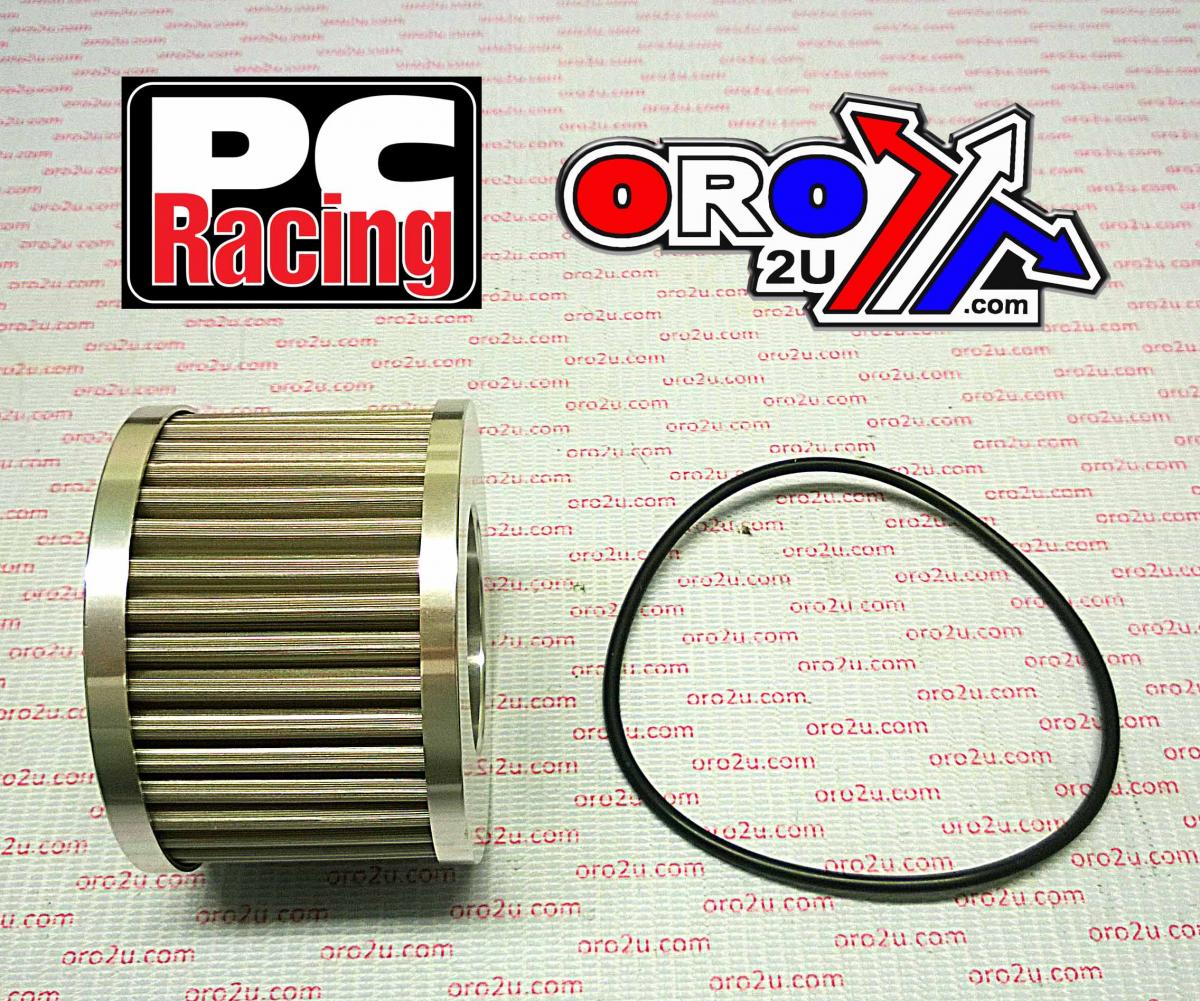 PC Racing Oil Filter Flo Reusable PC401, Pc Racing Usa Stainless Steel
