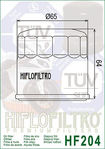 HiFlo Filters Oil Filter Hiflo HF204RC Race