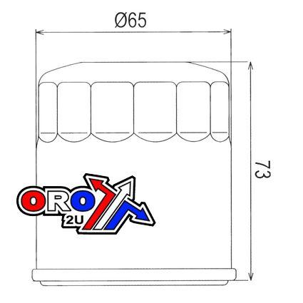 MTX Parts Oil Filter Can Type HF303 Mf8303