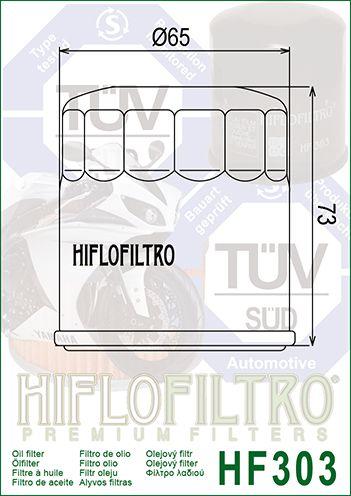 HiFlo Filters Oil Filter Hiflo HF303C Chrome