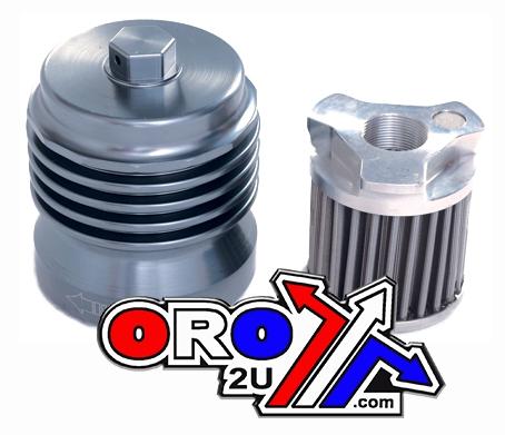 PC Racing Oil Filter Spin on Reusable, Pc Racing Stainless Steel Pcs1