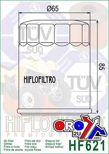 HiFlo Filters Oil Filter Hiflo HF621, Arctic Cat 0812-029.0812-034, 3436-021