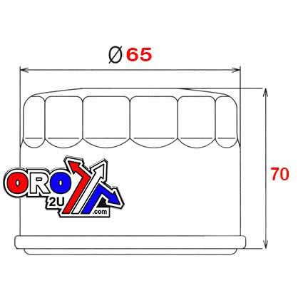 Bronco Oil Filter Bronco (HF128), Kawasaki Mule 600/610 All, at-07183 49065-7010