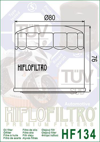 HiFlo Filters Oil Filter Hiflo HF134 Suzuki, Road 16510-05a00
