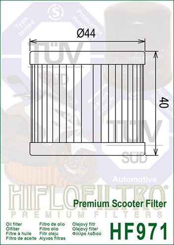 HiFlo Filters Oil Filter Hiflo HF971, Suzuki 16510-05240