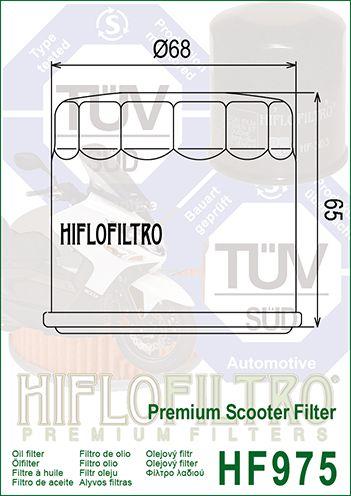 HiFlo Filters Oil Filter Hiflo HF975, Suzuki 16510-03g00