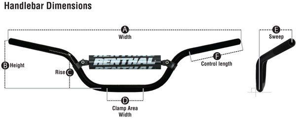Renthal Renthal CRF150R 07/15 Silver, Rc Mini / 85cc, Renthal 784-03-si-03-219