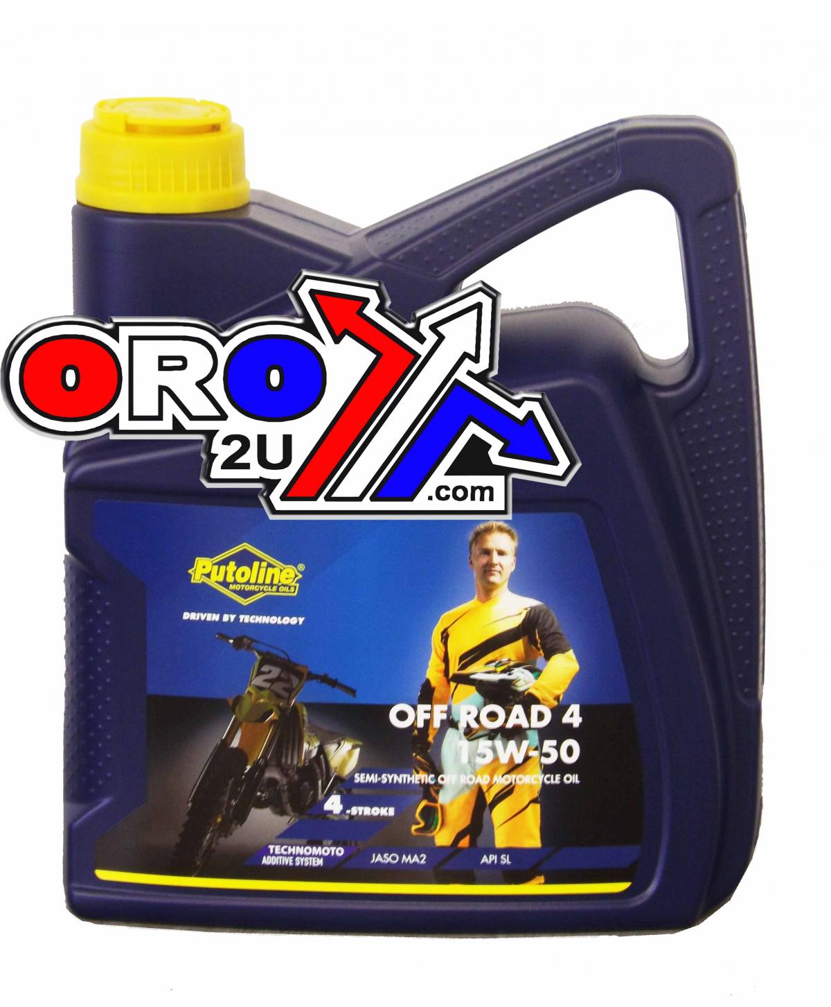 Putoline Oils 4LT Offroad 4 15/50wt Putoline 70400 Box=4 Offr415/50-4