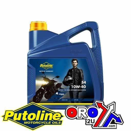 Putoline Oils 4lt S4 4-stroke Oil 10w/40, Putoline S4-4,