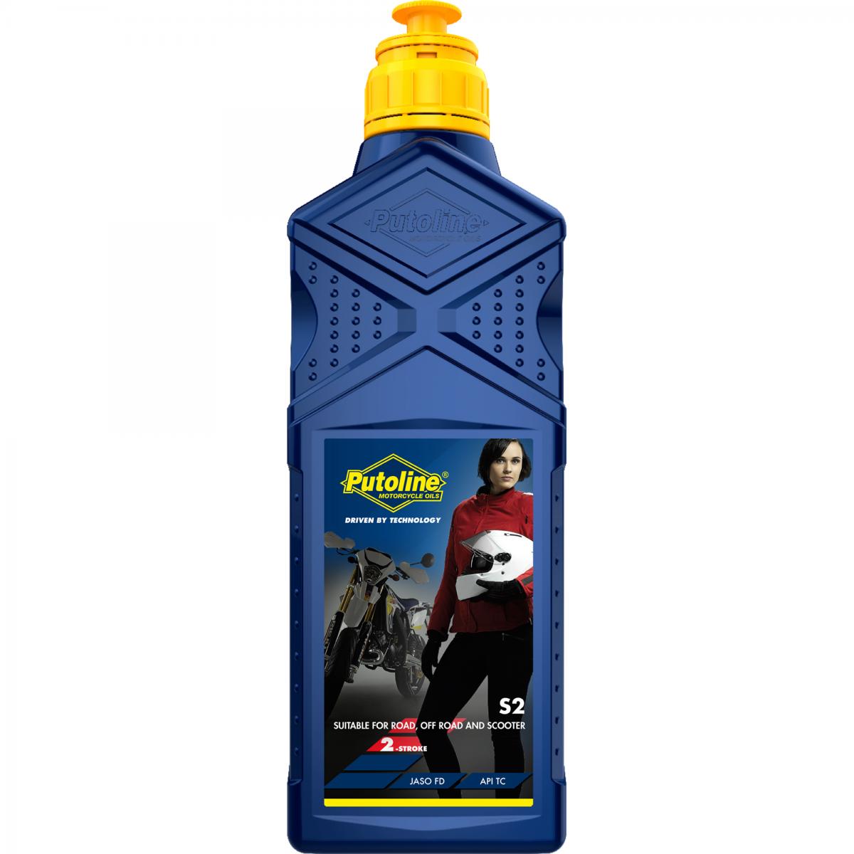 Putoline Oils 1lt S2 2-stroke Oil 74096  , 74096, S2-1