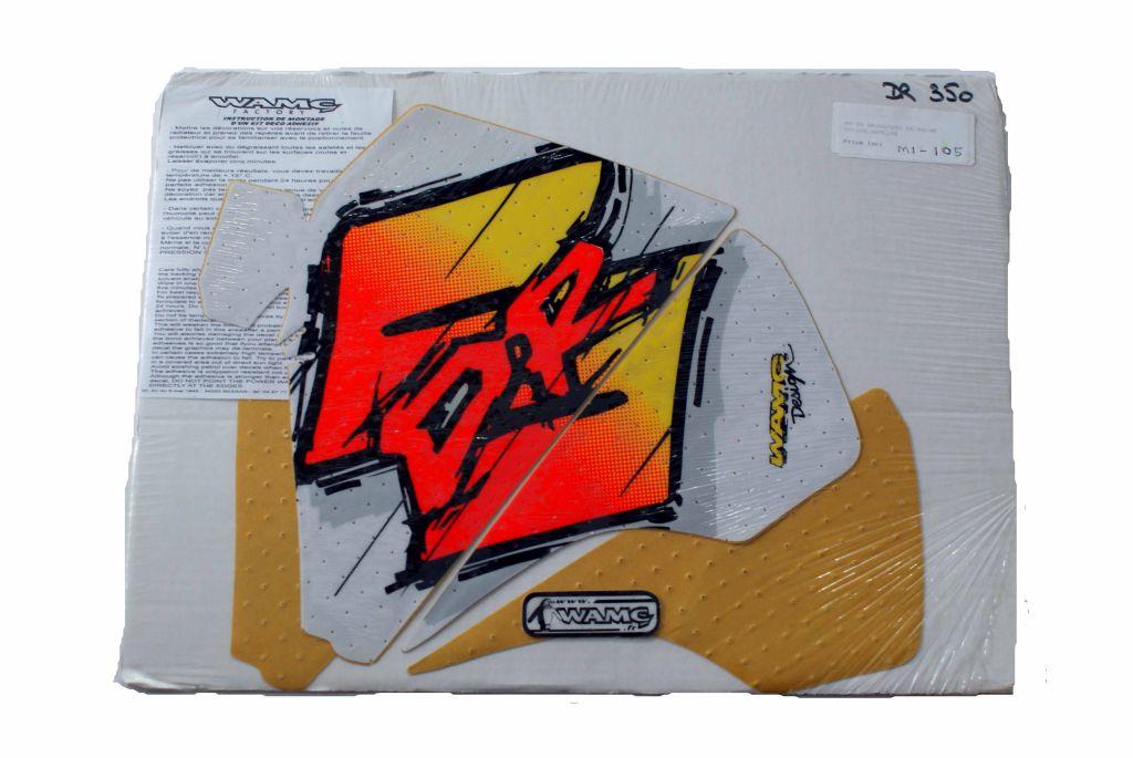 WAMC Decals 90-99 DR250/350 Rad and Tank, Yellow/red/white, Decal Kit